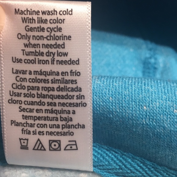 Active life ladies hoodie. Color: Turquoise. - Picture 7 of 10